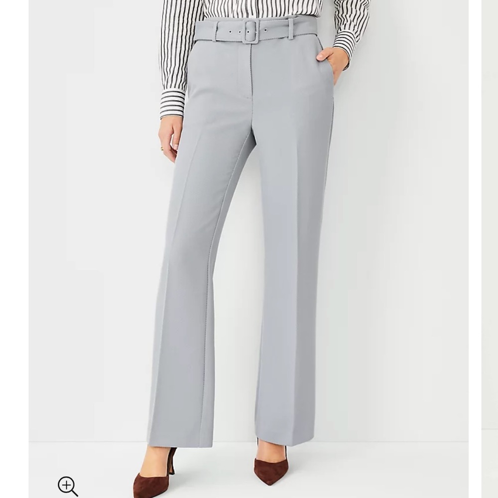 NWT Ann Taylor High Waist Belted Boot Cut Pant